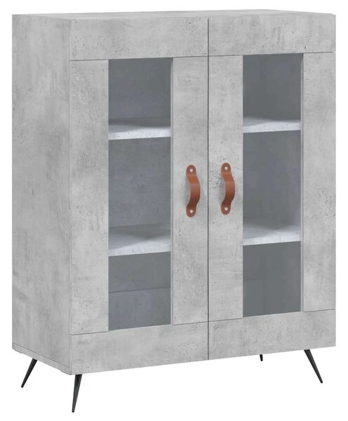 VIDAXL Beton Szürke Magasszekrény - 69,5x34x180 cm