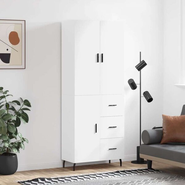 VidaXL fehér szerelt fa magasszekrény 69,5 x 34 x 180 cm