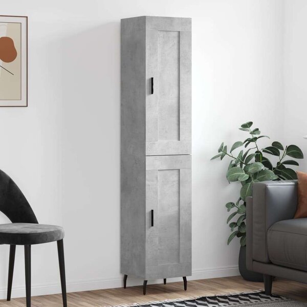 Modern Magasszekrény - Betonszürke - 180 cm