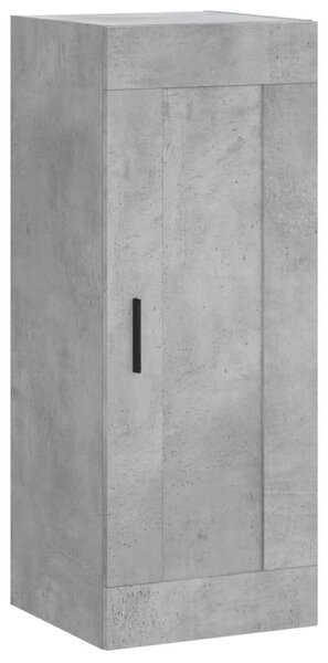 Modern Magasszekrény - Beton Szürke - 34,5x34x180 cm