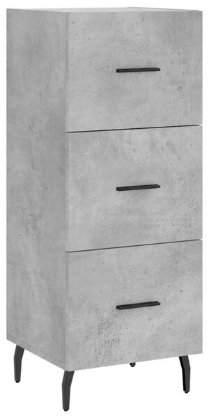 Modern Magasszekrény - Beton Szürke - 34,5x34x180 cm