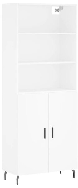 VidaXL Fehér Fa Magasszekrény - 180 cm