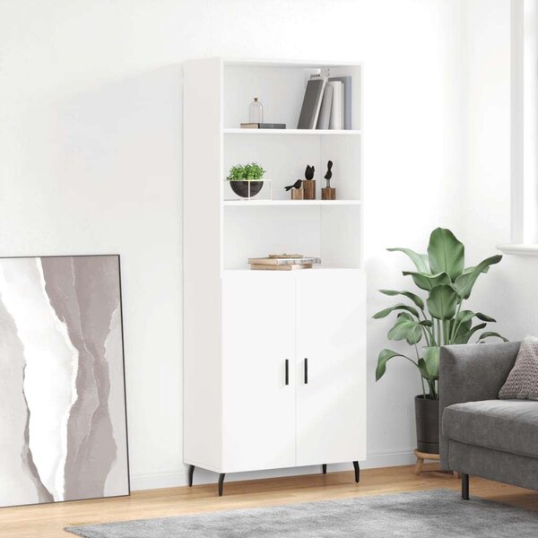 VidaXL Fehér Fa Magasszekrény - 180 cm