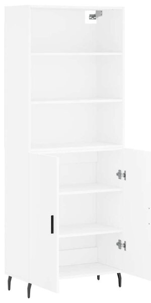 VidaXL Fehér Fa Magasszekrény - 180 cm