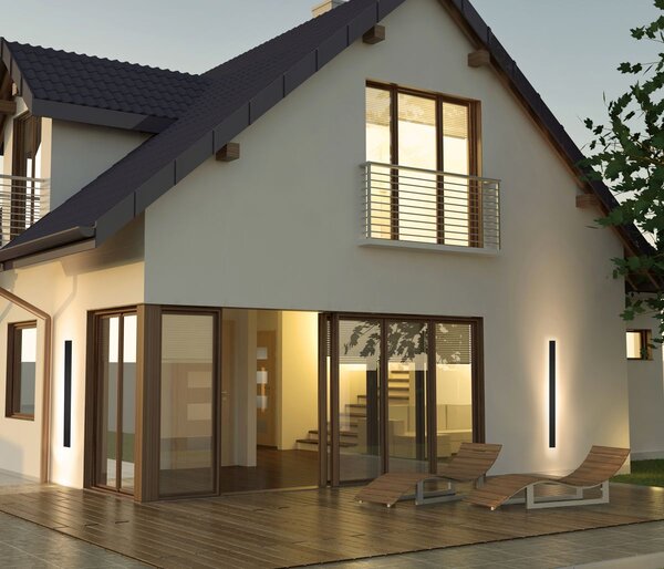 Italux Modern Kültéri LED lámpa Mutti Fekete ITXOWL-2051-12-4K IP54