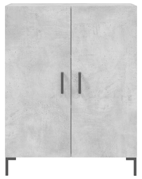 Modern Magas Szekrény - Beton Szürke - 69,5x34x180 cm