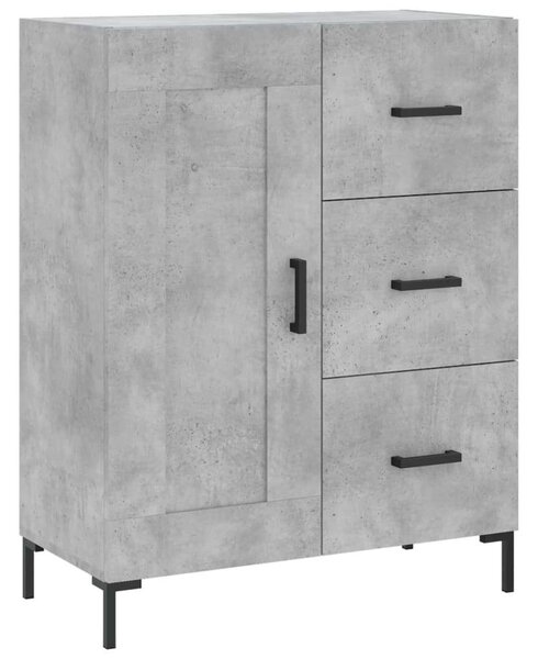 Modern Magas Szekrény - Beton Szürke - 180 cm