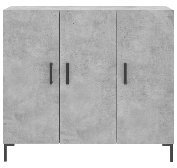 Modern Tálalószekrény - Betonszürke - 90x34x80 cm