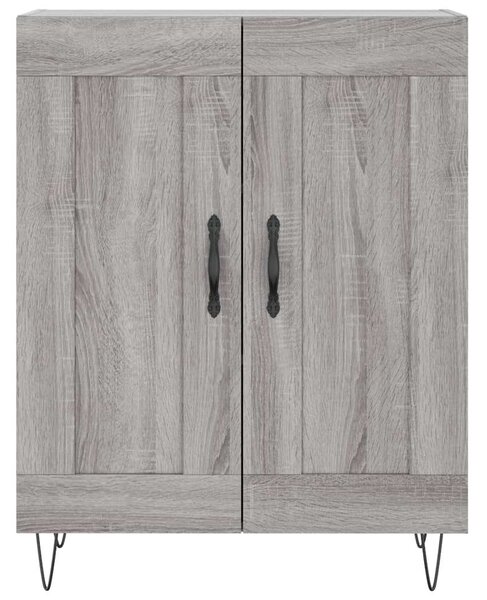 Szürke sonoma szerelt fa magasszekrény 69,5 x 34 x 180 cm