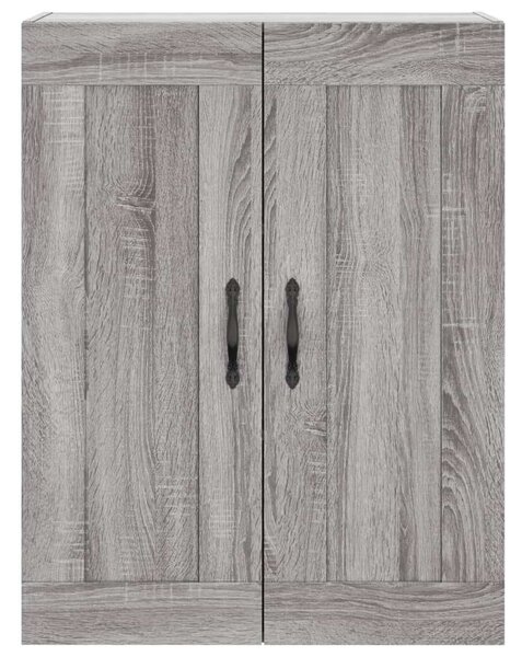 Szürke sonoma szerelt fa magasszekrény 69,5 x 34 x 180 cm