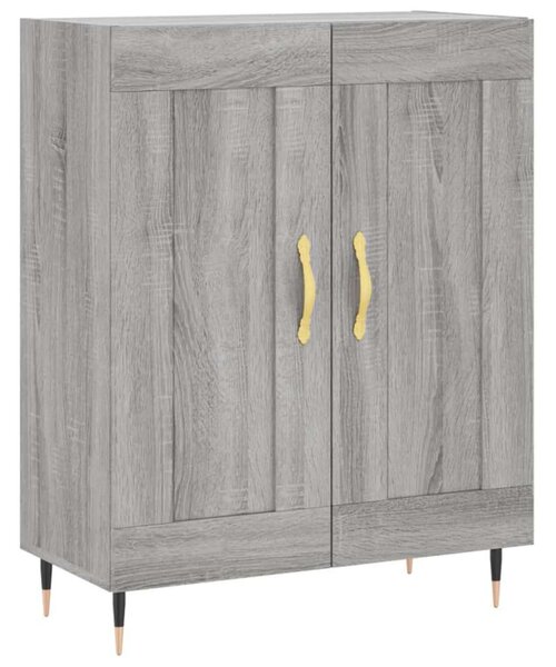 Szürke sonoma szerelt fa magasszekrény 69,5 x 34 x 180 cm