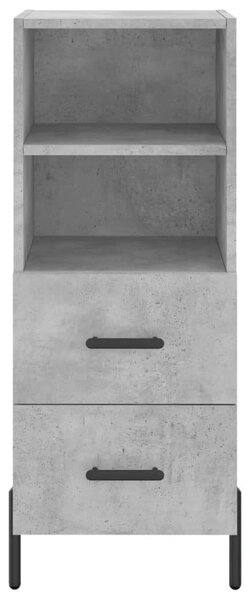 Modern Magasszekrény - Betonszürke - 34,5x34x180 cm