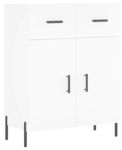 VIDAXL Fehér Fa Magasszekrény - 180 cm