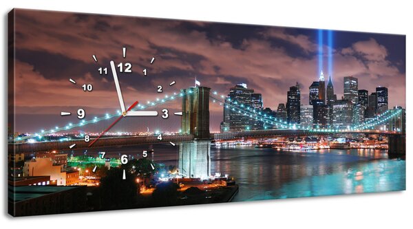 Gario Órás falikép Manhattan panoráma Méret: 100 x 40 cm