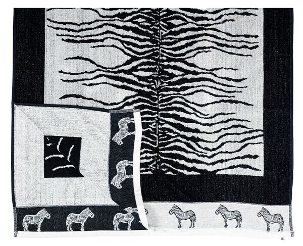 AFRIKA Strandtörölköző fehér zebra 165x90cm