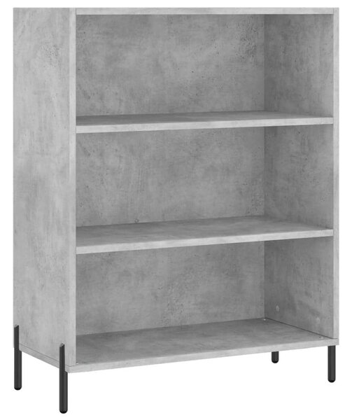 Betonszürke szerelt fa magasszekrény 69,5 x 34 x 180 cm