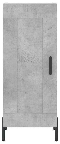 Betonszürke szerelt fa magasszekrény 34,5x34x180 cm