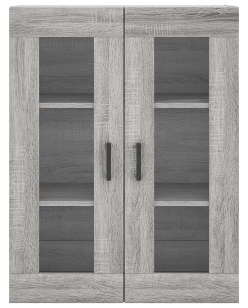 Szürke sonoma szerelt fa magasszekrény 69,5 x 34 x 180 cm