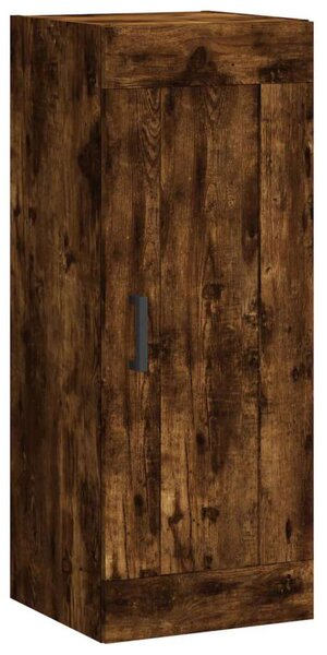 VIDAXL Füstös Tölgy Magasszekrény - Szerelt Fa - 34,5x34x180 cm