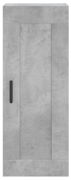 Betonszürke szerelt fa magasszekrény 34,5x34x180 cm
