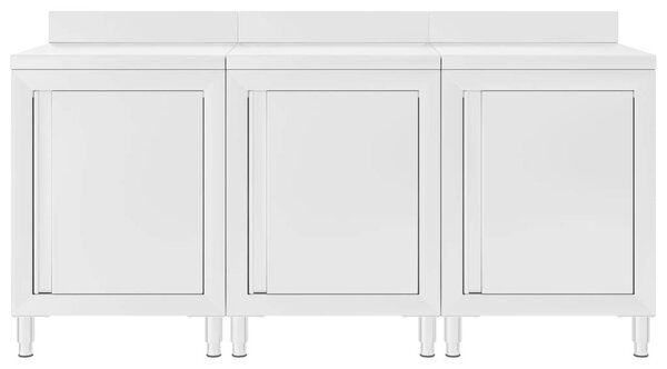 GastroMax - Munkapultszekrény - Rozsdamentes Acél - 180x60x96cm