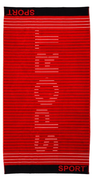 SPORT Strandtörölköző piros 165x90cm