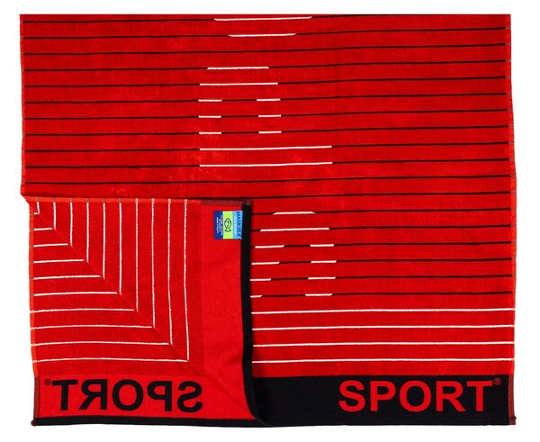 SPORT Strandtörölköző piros 165x90cm