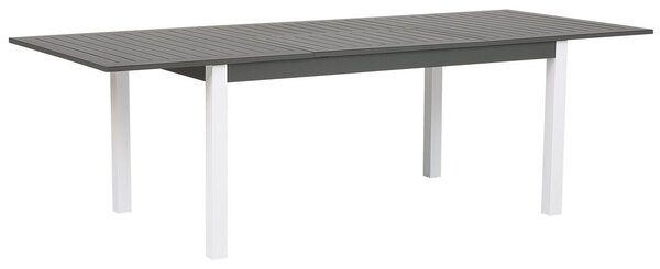Bővíthető kerti étkezőasztal PANCOLE 168/248 cm 100 cm Fém Szürke
