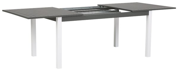 Bővíthető kerti étkezőasztal PANCOLE 168/248 cm 100 cm Fém Szürke