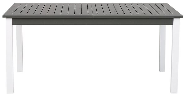 Bővíthető kerti étkezőasztal PANCOLE 168/248 cm 100 cm Fém Szürke
