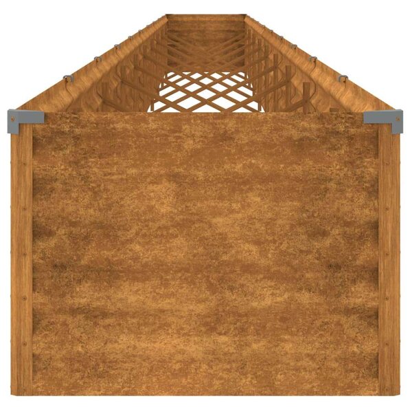 VidaXL corten acél kerti magaságyás 960x50x36 cm