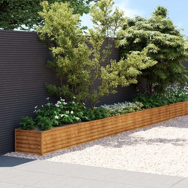 VidaXL corten acél kerti magaságyás 960x50x36 cm