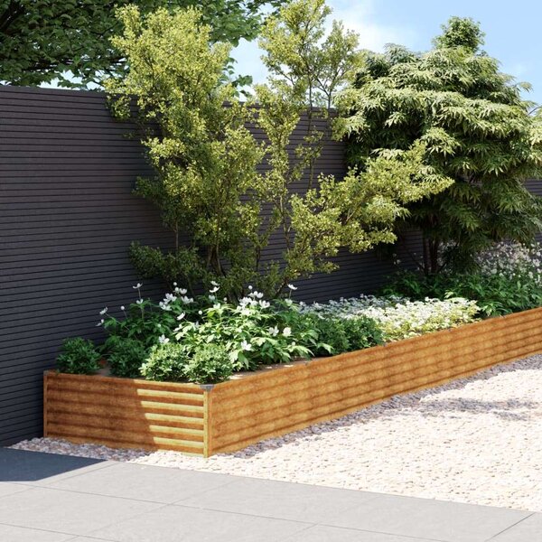 VidaXL Corten Acél Magaságyás - 960x100x36 cm