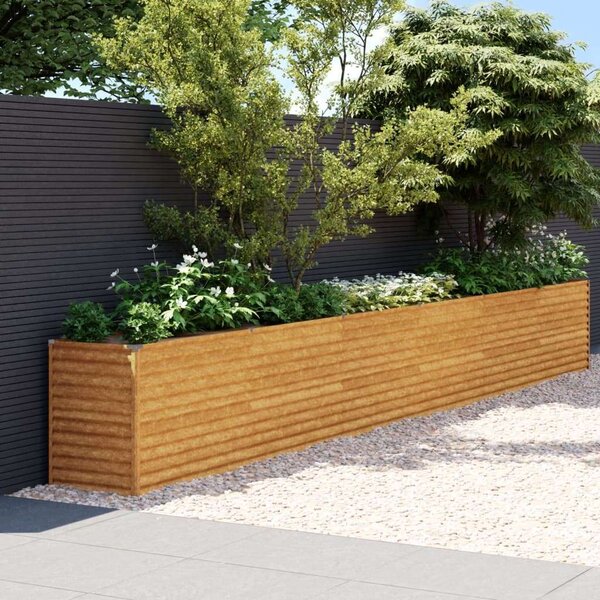 VidaXL Corten Acél Magaságyás - 578x50x69 cm
