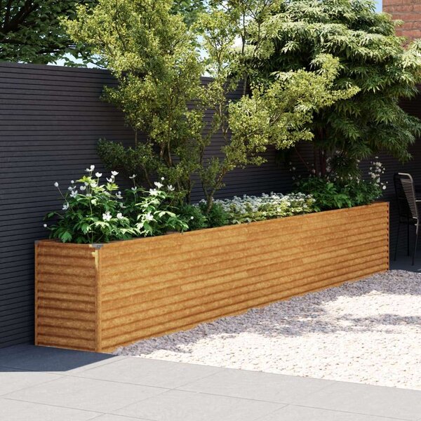VidaXL Corten Acél Magaságyás - 482x50x69 cm