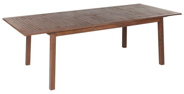 Bővíthető kerti étkezőasztal CESANA 180/240 cm 100 cm Akácfa Sötétbarna