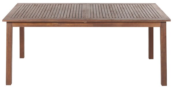 Bővíthető kerti étkezőasztal CESANA 180/240 cm 100 cm Akácfa Sötétbarna