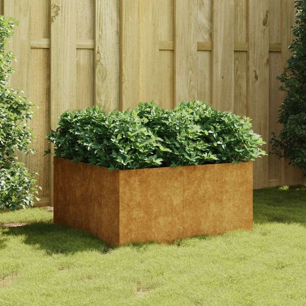 VidaXL corten acél növénytartó 80x80x40 cm