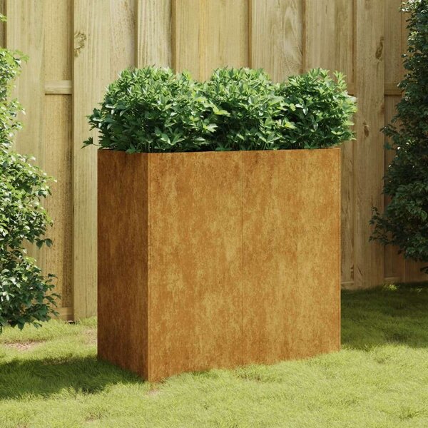 VidaXL corten acél növénytartó 80x40x80 cm