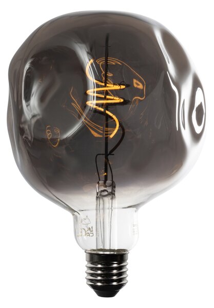 E27 dimmelhető LED izzó spirál filament G125 tükör ezüst 4W 75 lm 1800K