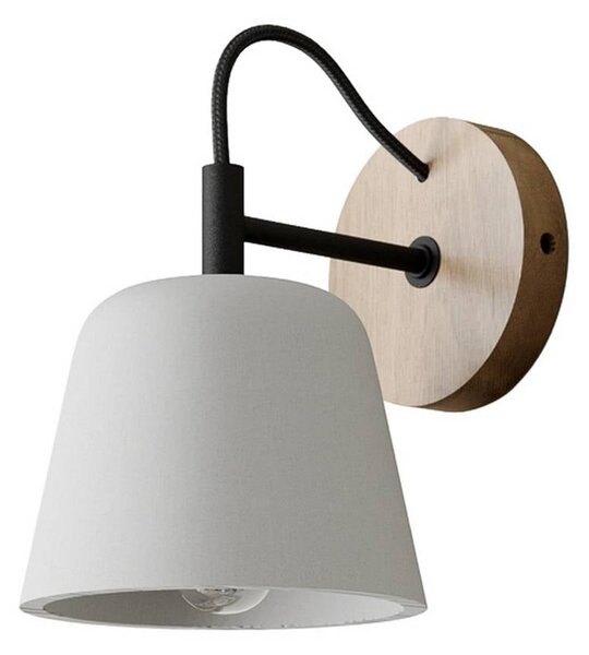 Lucande fali lámpa Kalinda, szürke, beton, 20 cm magas, E14, dimmelhető, Alu / szürke / cink, Nappali / Étkező, Beton, Skandináv
