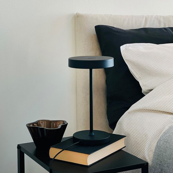 Asztali lámpa Dyberg Larsen, Starlight, dimmable, Fekete, Nappali, Fém, Dizájn