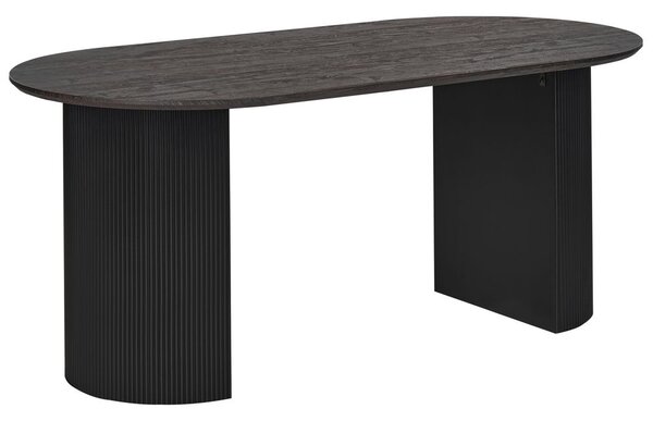 Étkezőasztal SAVORY Fekete 180 cm 90 cm