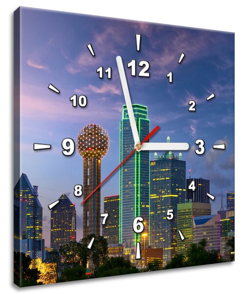 Gario Órás falikép Dallas City USA Méret: 30 x 30 cm