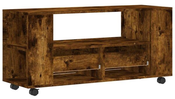 Modern Füstös Tölgy TV Szekrény - 102x34,5x43 cm