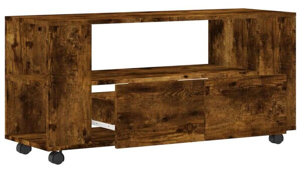 Modern Füstös Tölgy TV Szekrény - 102x34,5x43 cm