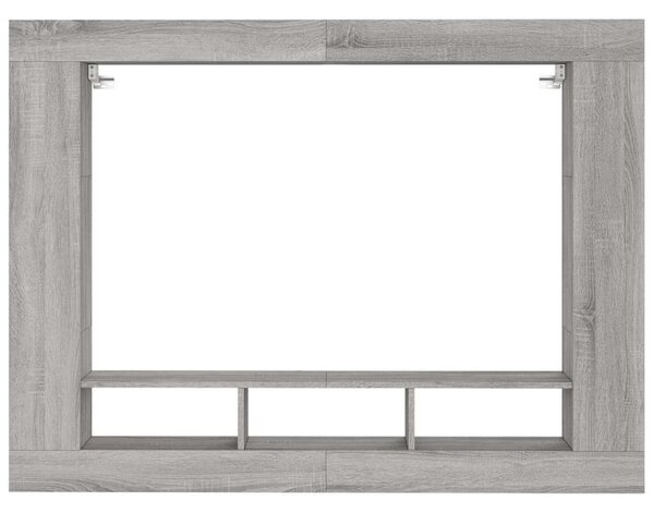 Modern Falra Szerelhető TV Szekrény - Sonoma Szürke - 152x113 cm