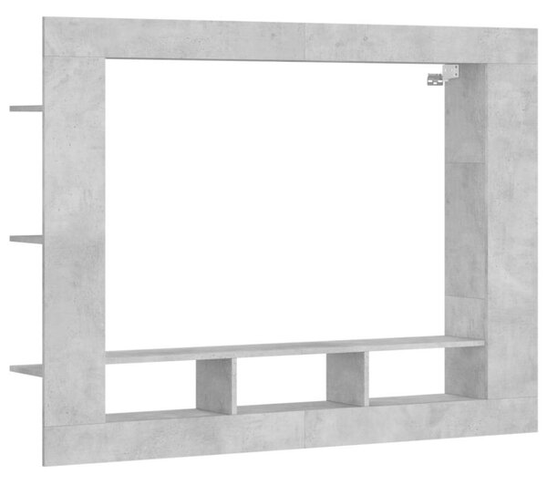 Modern Falra Szerelhető TV Szekrény - Beton Szürke - 152x113 cm