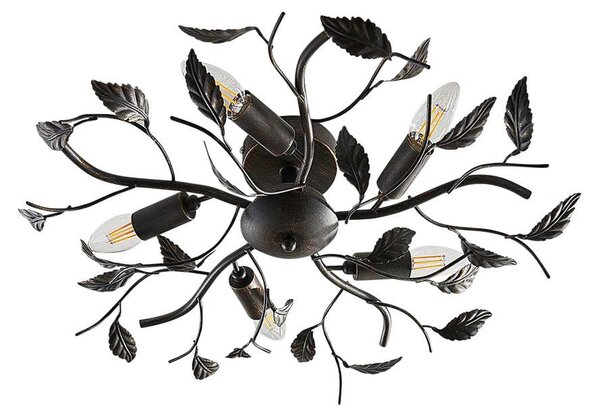 Lindby - Yos 5 Mennyezeti Lámpa Black-Gold - Lampemesteren