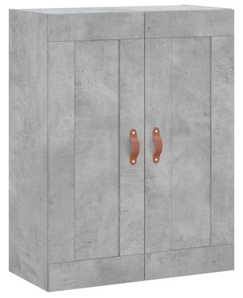 Betonszürke szerelt fa magasszekrény 69,5 x 34 x 180 cm